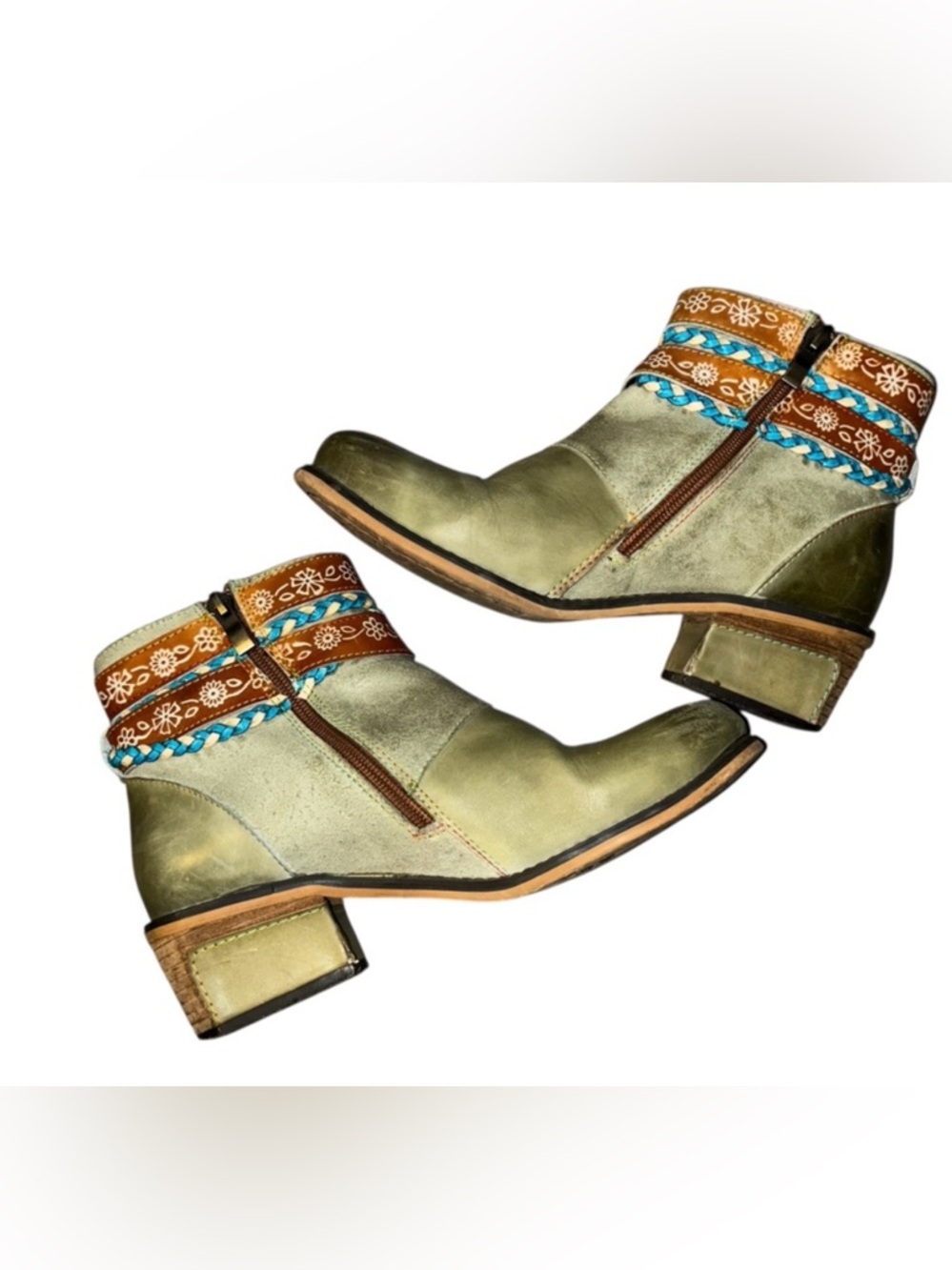 Socofy Boho ankle Boots 8/38 - Picture 2 of 9